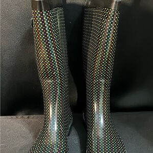 Colorful Polka Dot Rain Boots